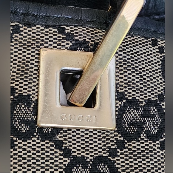 GUCCI Black and Tan Tote Bag - Picture 5 of 11